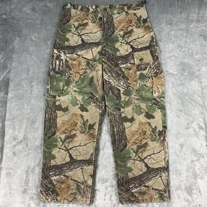 Vintage Scent‎ Lok Pants Mens Size 37x30 Realtree Camo Cargo Hunting Utility